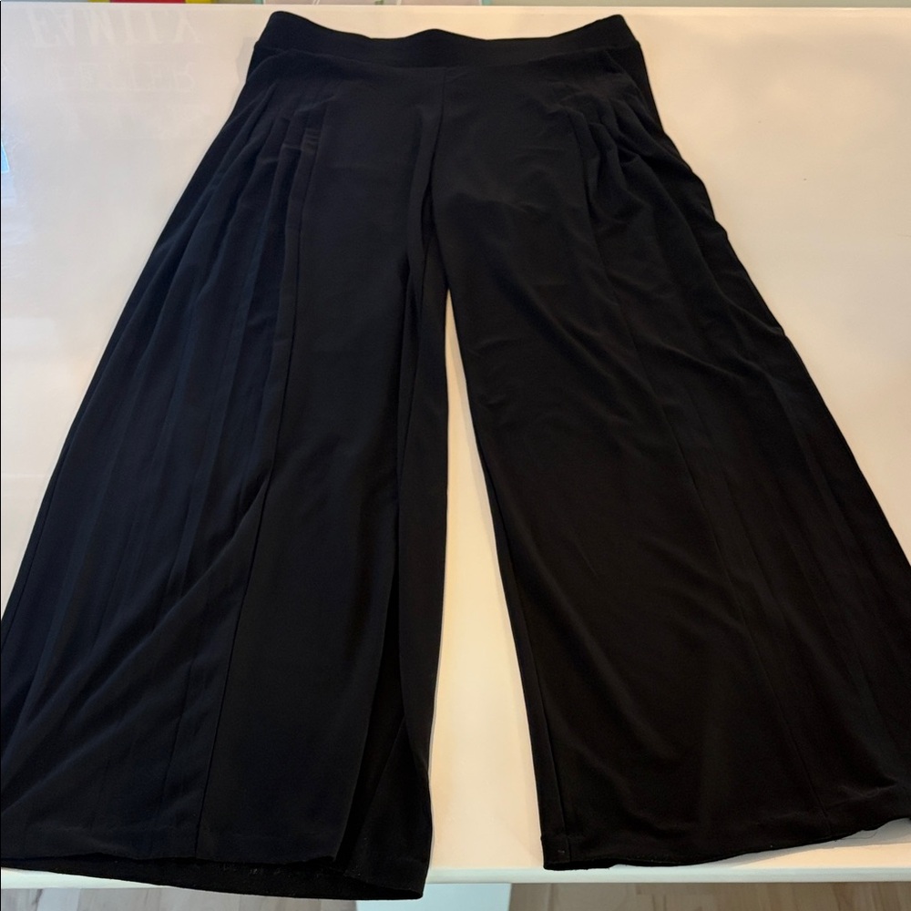 White House Black Market Wide-Leg Black Pants